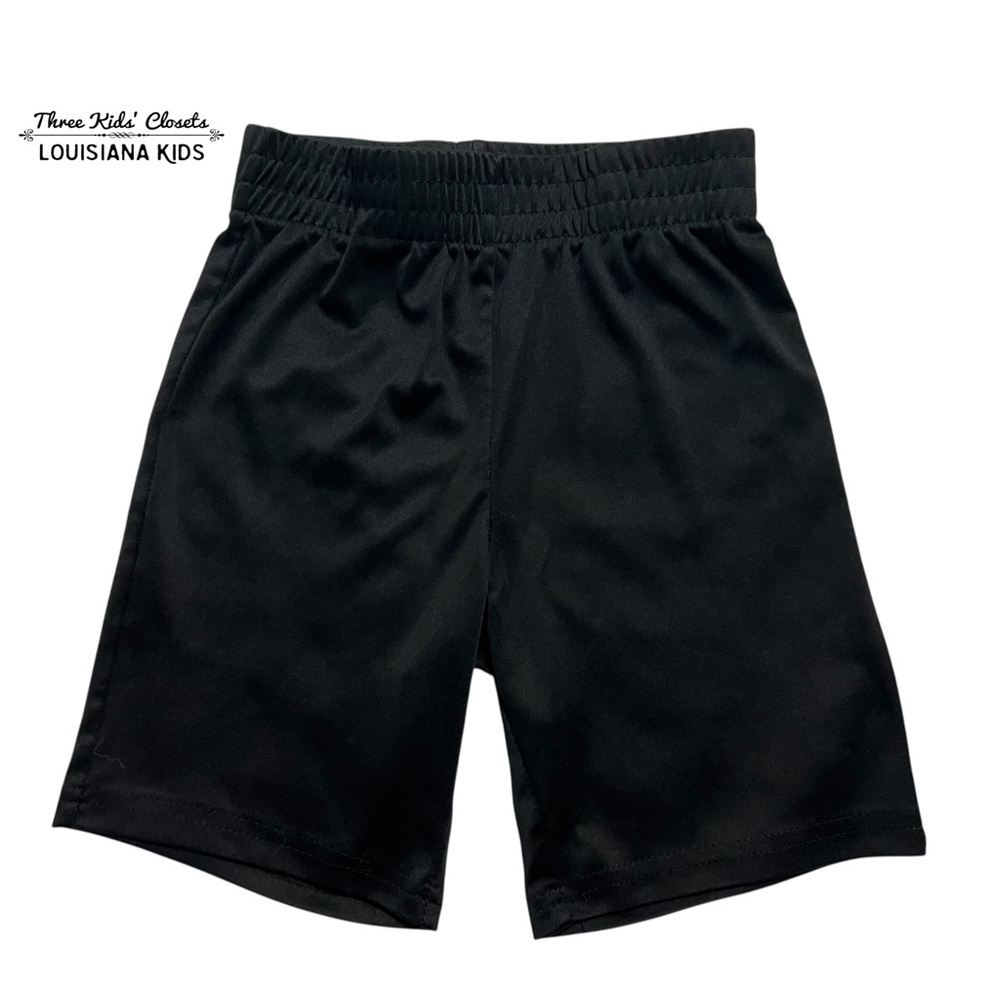 Champion 5Y Boys Black Athletic Shorts